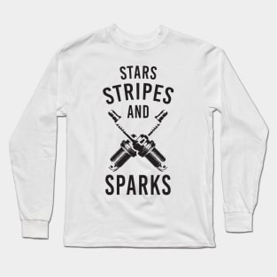 stars stripes and sparks Long Sleeve T-Shirt